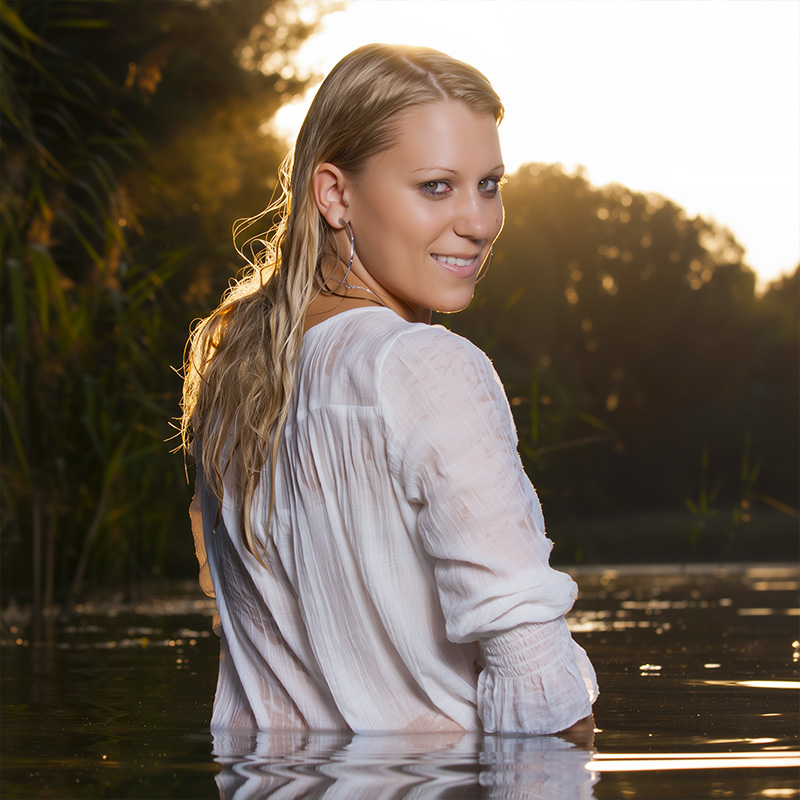 Fiona in the lake